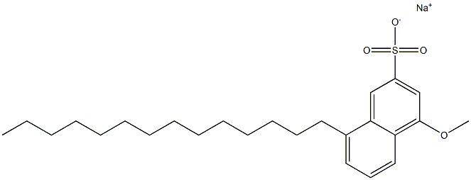 4-Methoxy-8-tetradecyl-2-naphthalenesulfonic acid sodium salt 结构式