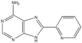 6-Amino-8-(2-pyridinyl)-9H-purine 结构式