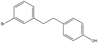 4-[2-(3-Bromophenyl)ethyl]phenol 结构式