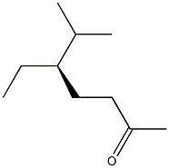 [R,(+)]-5-Ethyl-6-methyl-2-heptanone 结构式