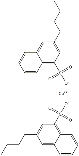 Bis(3-butyl-1-naphthalenesulfonic acid)calcium salt 结构式