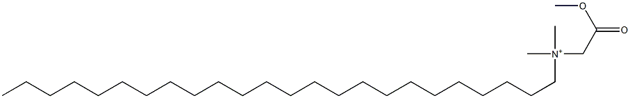 N-(Methoxycarbonylmethyl)-N,N-dimethyl-1-tetracosanaminium 结构式