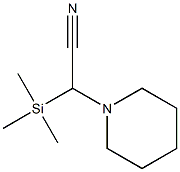 2-Piperidino-2-(trimethylsilyl)acetonitrile 结构式