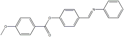 4-Methoxybenzoic acid 4-[(phenylimino)methyl]phenyl ester 结构式