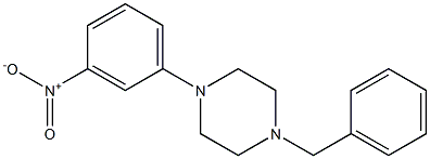 1-(3-Nitrophenyl)-4-benzylpiperazine 结构式