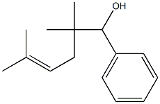 2,2,5-Trimethyl-1-phenyl-4-hexen-1-ol 结构式