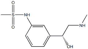 N-[3-[(R)-1-Hydroxy-2-(methylamino)ethyl]phenyl]methanesulfonamide 结构式