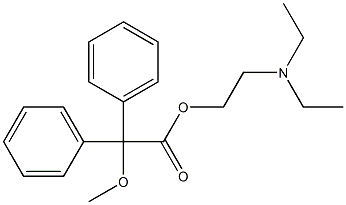 2,2-Diphenyl-2-methoxyacetic acid 2-(diethylamino)ethyl ester 结构式