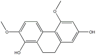 2,5-Dimethoxy-9,10-dihydrophenanthrene-1,7-diol 结构式