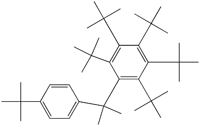 2-(Penta-tert-butylphenyl)-2-(4-tert-butylphenyl)propane 结构式