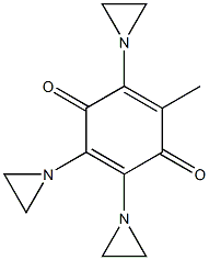 2,5,6-Tris(1-aziridinyl)-3-methyl-1,4-benzoquinone 结构式