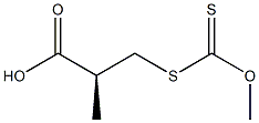 Dithiocarbonic acid S-[[S,(-)]-2-carboxypropyl]O-methyl ester 结构式