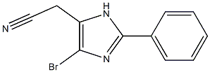2-Phenyl-4-bromo-1H-imidazole-5-acetonitrile 结构式