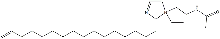 1-[2-(Acetylamino)ethyl]-1-ethyl-2-(15-hexadecenyl)-3-imidazoline-1-ium 结构式