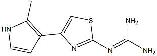 2-[[Amino(amino)methylene]amino]-4-(2-methyl-1H-pyrrol-3-yl)thiazole 结构式