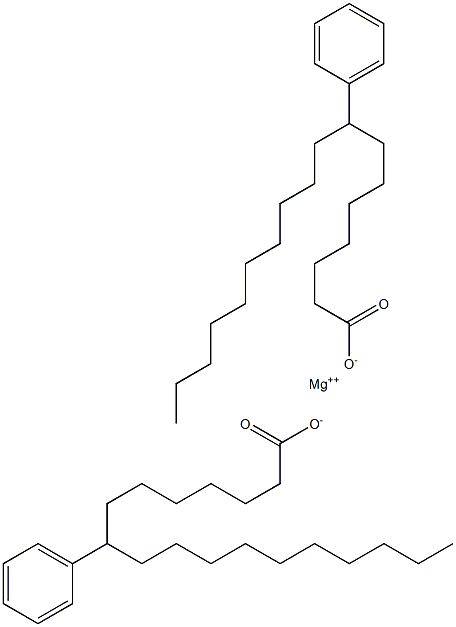 Bis(8-phenylstearic acid)magnesium salt 结构式