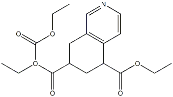 5,6,7,8-Tetrahydroisoquinoline-5,7,7-tricarboxylic acid triethyl ester 结构式