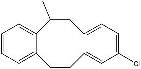 9-Chloro-5,6,11,12-tetrahydro-5-methyldibenzo[a,e]cyclooctene 结构式