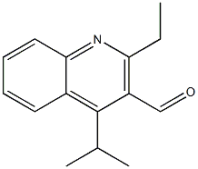 2-Ethyl-4-isopropylquinoline-3-carbaldehyde 结构式