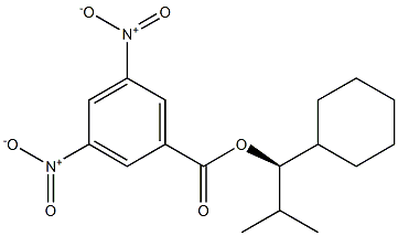 (-)-3,5-Dinitrobenzoic acid (R)-2-methyl-1-cyclohexylpropyl ester 结构式