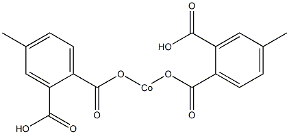 Bis(4-methyl-2-carboxybenzoyloxy)cobalt(II) 结构式