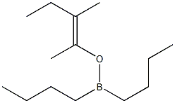 (E)-2-(Dibutylboryloxy)-3-methyl-2-pentene 结构式