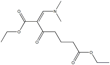 2-[(Dimethylamino)methylene]-3-oxo-7-ethoxy-7-oxoheptanoic acid ethyl ester 结构式