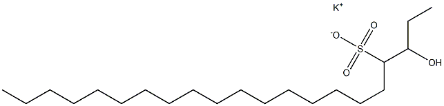 3-Hydroxyhenicosane-4-sulfonic acid potassium salt 结构式