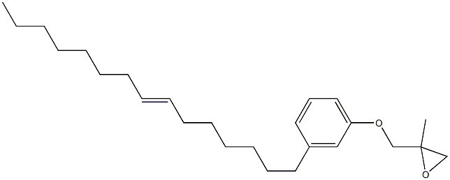 3-(7-Pentadecenyl)phenyl 2-methylglycidyl ether 结构式