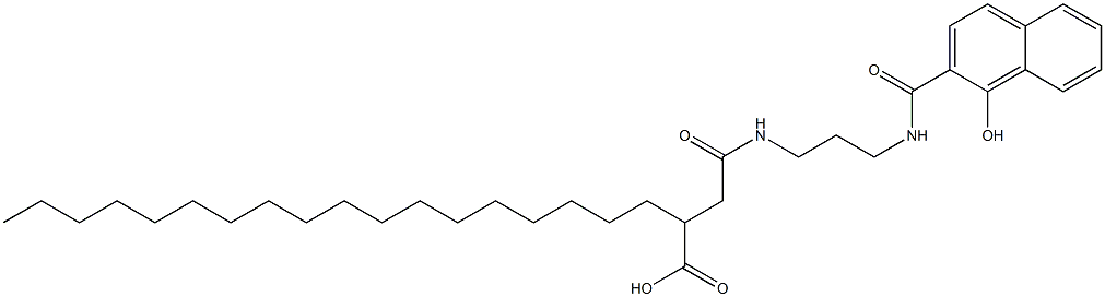 N-[3-(3-Carboxy-1-oxohenicosylamino)propyl]-1-hydroxy-2-naphthamide 结构式