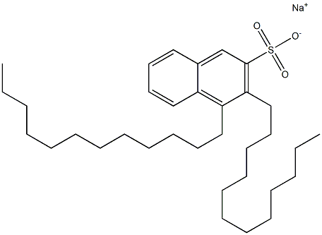 3,4-Didodecyl-2-naphthalenesulfonic acid sodium salt 结构式