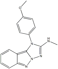 1-(4-Methoxyphenyl)-2-methylamino-1H-[1,2,4]triazolo[1,5-b]indazole 结构式