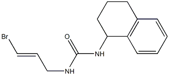 1-(3-Bromoallyl)-3-(1,2,3,4-tetrahydronaphthalen-1-yl)urea 结构式