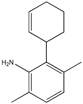 2-(2-Cyclohexenyl)-3,6-dimethylaniline 结构式