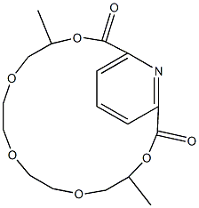 2,6-Pyridinedicarboxylic acid (2S,12S)-4,7,10-trioxatridecane-2,12-diyl ester 结构式