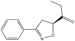 (5S)-5-Propionyl-3-phenyl-2-isoxazoline 结构式