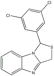 1-[3,5-Dichlorophenyl]-3H-thiazolo[3,4-a]benzimidazole 结构式