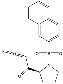 N-[(2-Naphtyl)sulfonyl]-L-prolyl azide 结构式