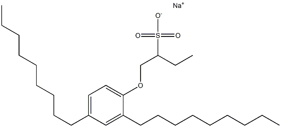 1-(2,4-Dinonylphenoxy)butane-2-sulfonic acid sodium salt 结构式