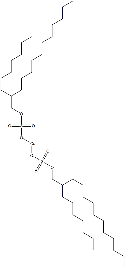 Bis(2-heptyltridecyloxysulfonyloxy)calcium 结构式