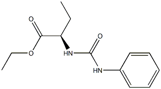 [R,(-)]-2-(3-Phenylureido)butyric acid ethyl ester 结构式