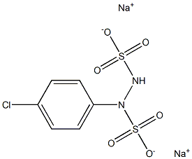 1-(p-Chlorophenyl)hydrazine-1,2-disulfonic acid disodium salt 结构式