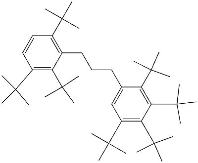 1-(2,3,4,5-Tetra-tert-butylphenyl)-3-(2,3,6-tri-tert-butylphenyl)propane 结构式