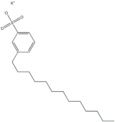 3-Tridecylbenzenesulfonic acid potassium salt 结构式