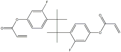 4,4'-(1,1,2,2-Tetramethyl-1,2-ethanediyl)bis(3-fluorophenol acrylate) 结构式
