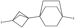 1-Iodo-4-(3-iodobicyclo[1.1.1]pentan-1-yl)bicyclo[2.2.2]octane 结构式