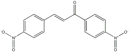 (2E)-1,3-Di(4-nitrophenyl)-2-propen-1-one 结构式