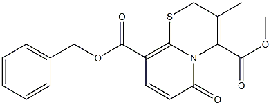 3-Methyl-6-oxo-2H,6H-pyrido[2,1-b][1,3]thiazine-4,9-dicarboxylic acid 9-benzyl 4-methyl ester 结构式