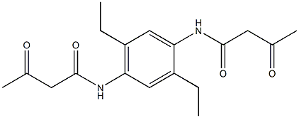 1,4-Bis(3-oxobutyrylamino)-2,5-diethylbenzene 结构式