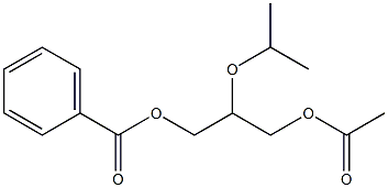 Acetic acid 2-isopropoxy-3-(benzoyloxy)propyl ester 结构式
